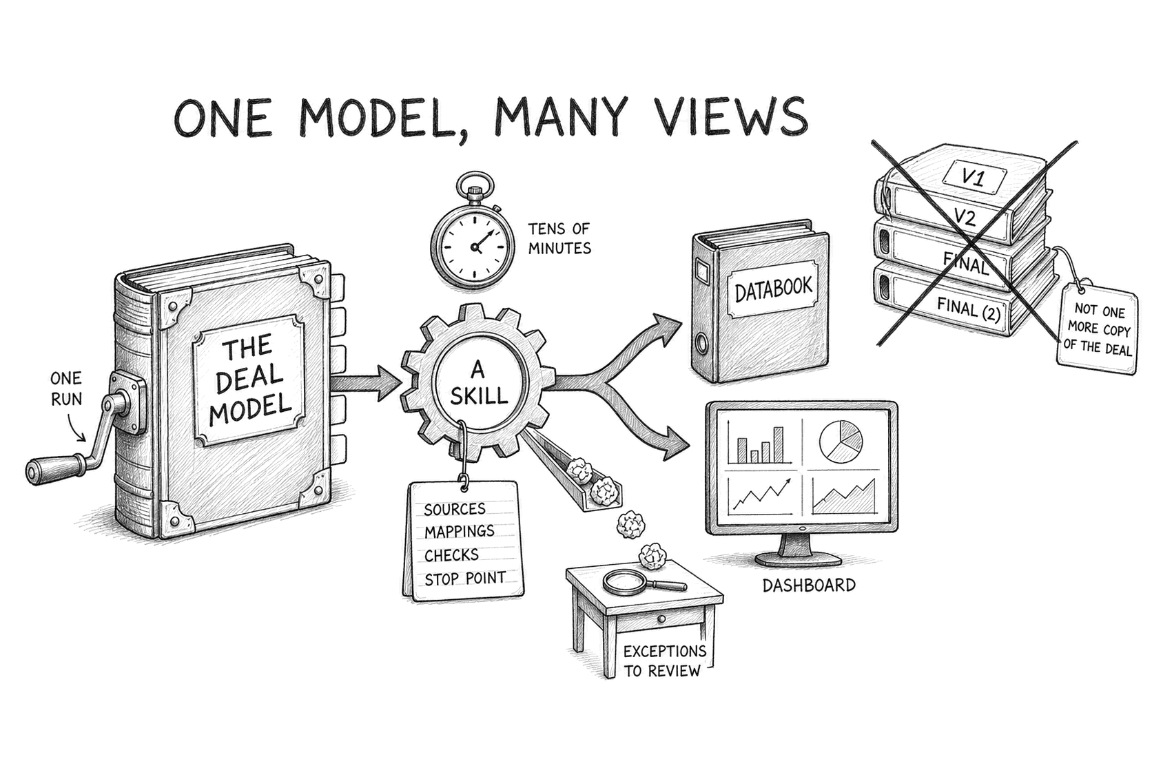 One model, many views
